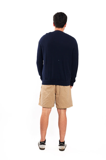 2000 Lacoste Navy Cotton Cardigan(L)