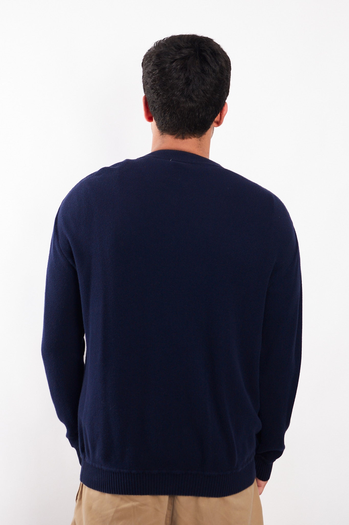 2000 Lacoste Navy Cotton Cardigan(L)