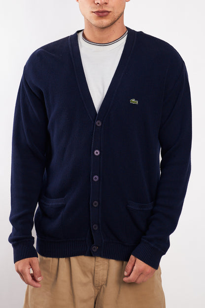 2000 Lacoste Navy Cotton Cardigan(L)