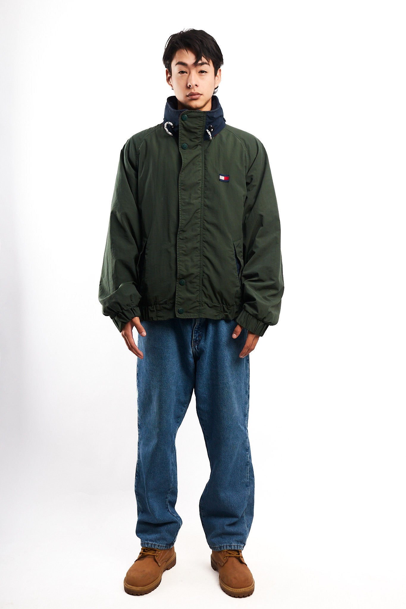 1990 Vintage Tommy Hilfiger Forest Green Padded Jacket (M/L)
