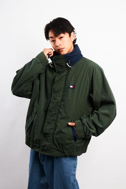 1990 Vintage Tommy Hilfiger Forest Green Padded Jacket (M/L)