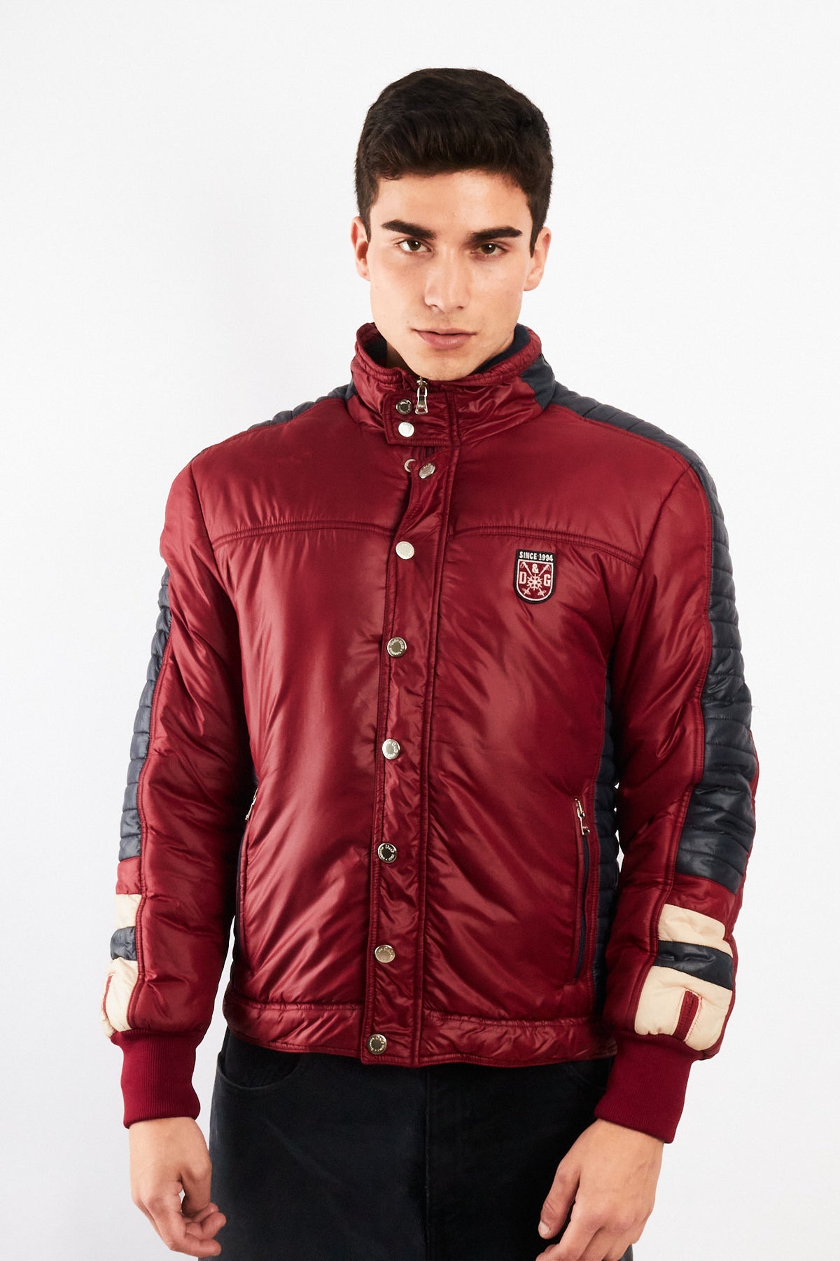 2000 Vintage Dolce & Gabbana Impermeable Puffer Moto Jacket (S/M)