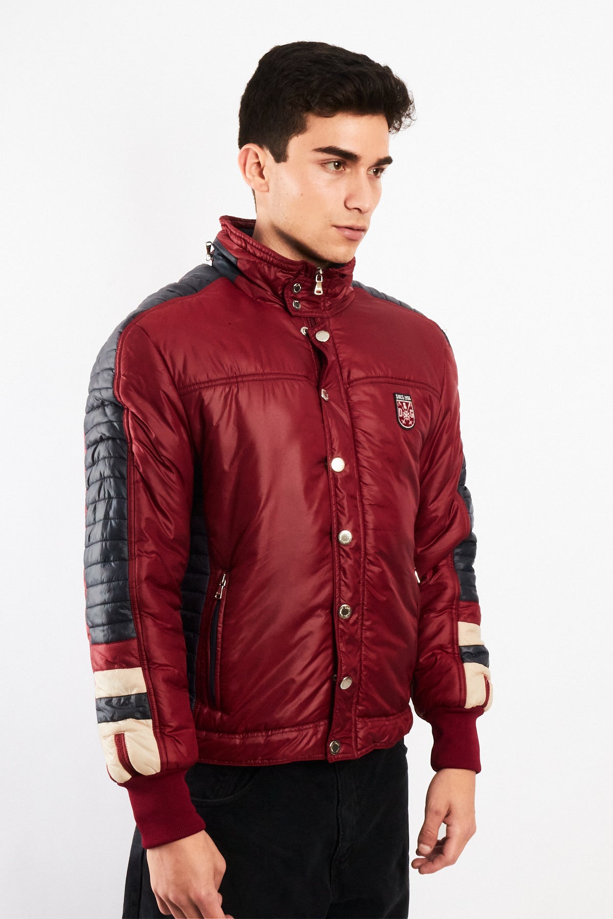 2000 Vintage Dolce & Gabbana Impermeable Puffer Moto Jacket (S/M)