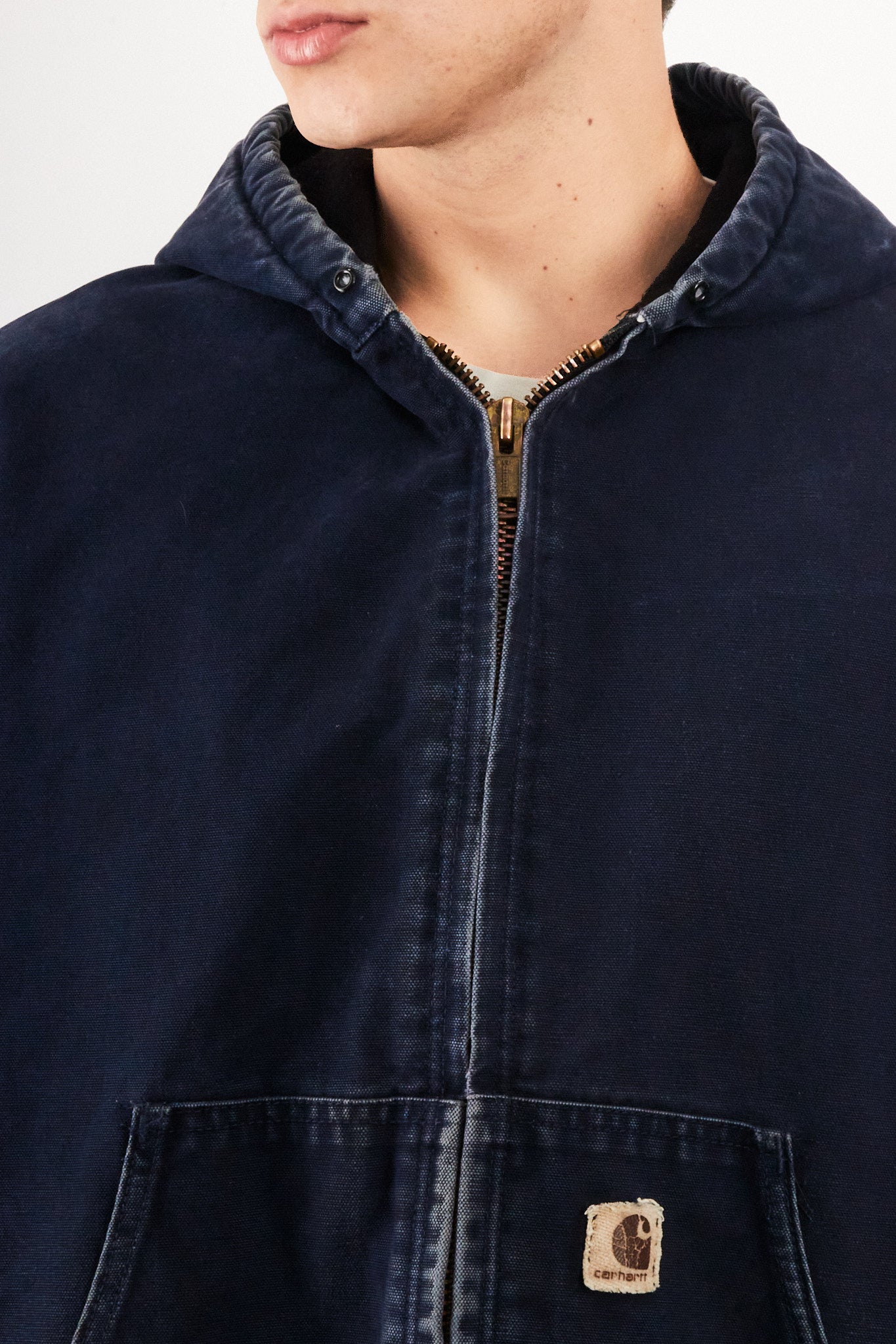 2000 Vintage Carhartt J140 Midnight Blue Duck Active Jacket (M/L)