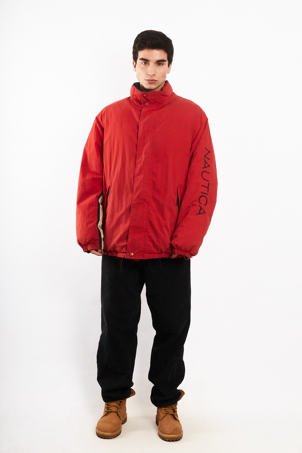 2000 Vintage Nautica Reversible Spell Out / Puffer Jacket (XL)