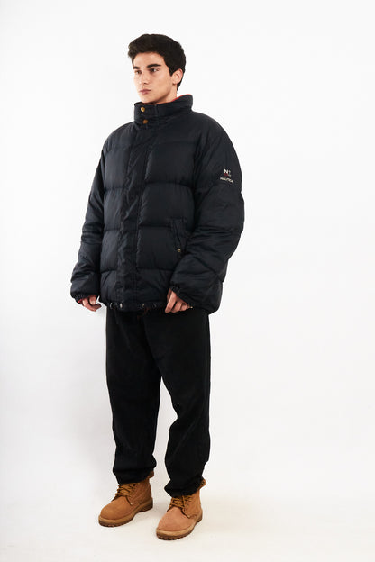 2000 Vintage Nautica Reversible Spell Out / Puffer Jacket (XL)