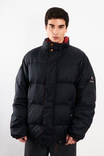 2000 Vintage Nautica Reversible Spell Out / Puffer Jacket (XL)