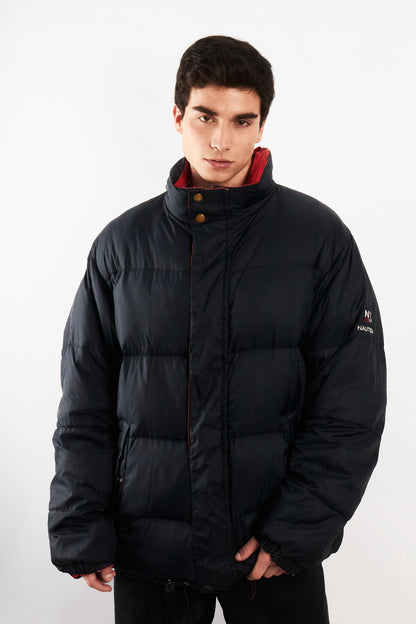 2000 Vintage Nautica Reversible Spell Out / Puffer Jacket (XL)