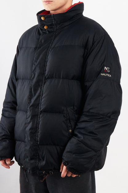 2000 Vintage Nautica Reversible Spell Out / Puffer Jacket (XL)
