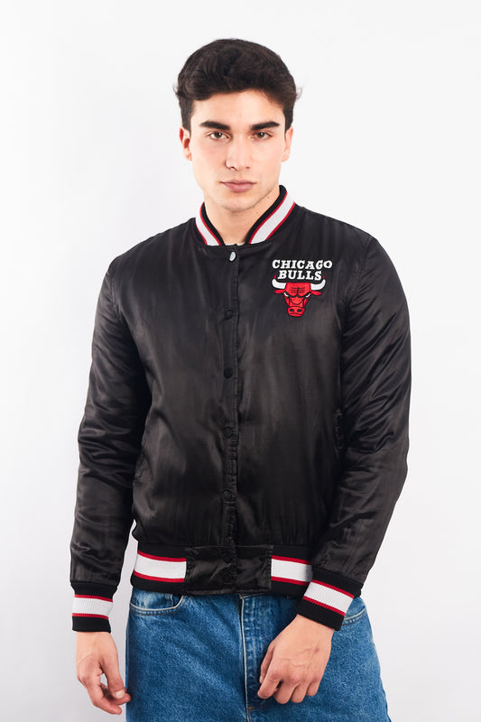 Vintage NBA Chicago Bulls Satin Bomber Jacket (S/M)