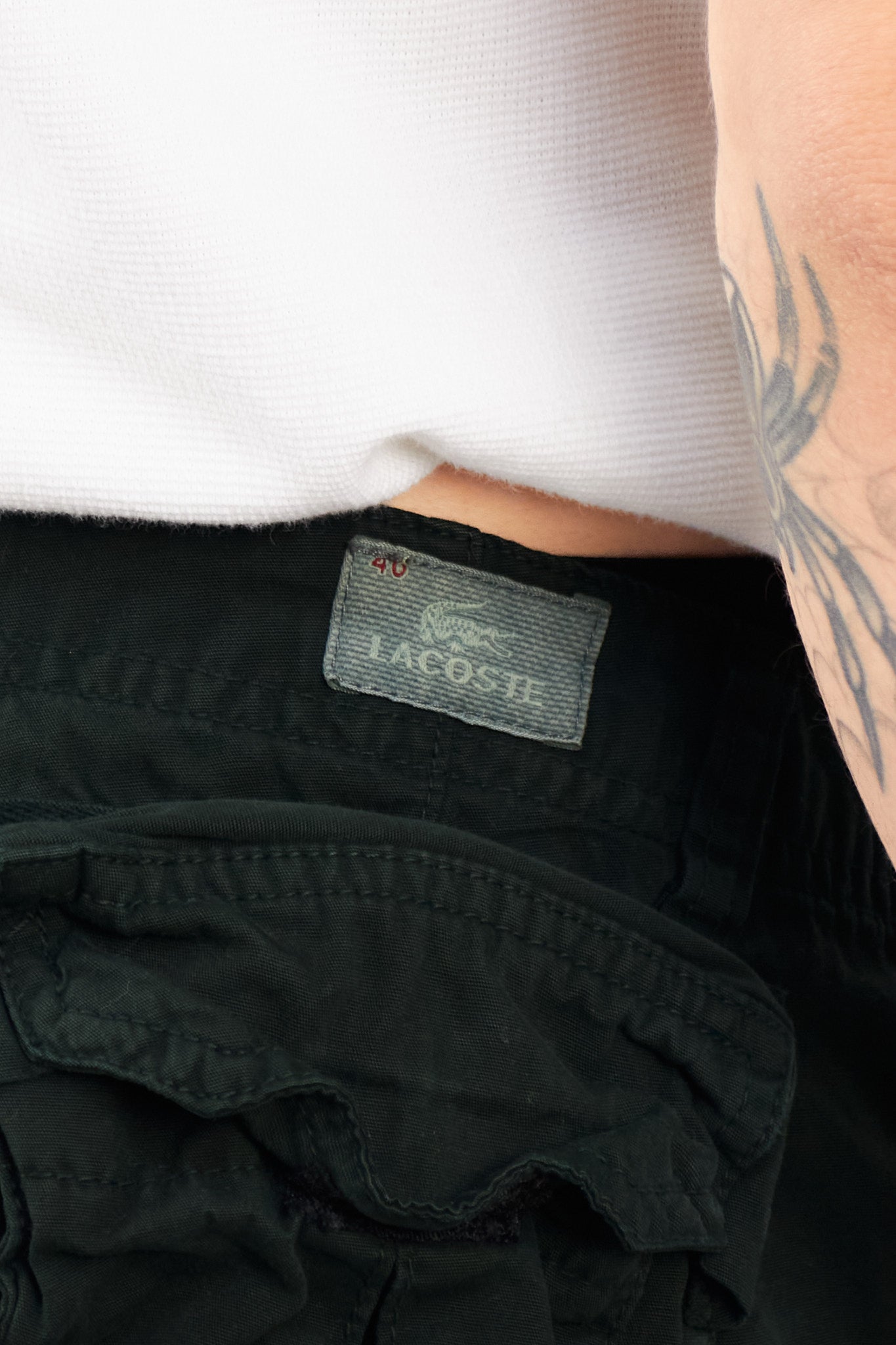 2000 Lacoste Army Green Cargo Pant (34/36)