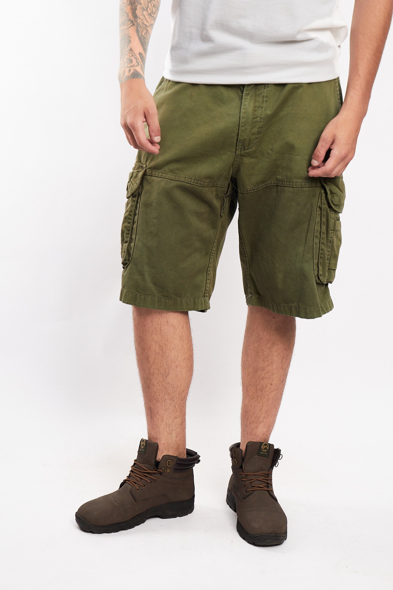 2000 The North Face Army Green Baggy Cargo Short (34/36)