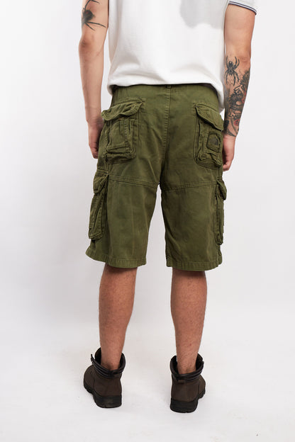 2000 The North Face Army Green Baggy Cargo Short (34/36)