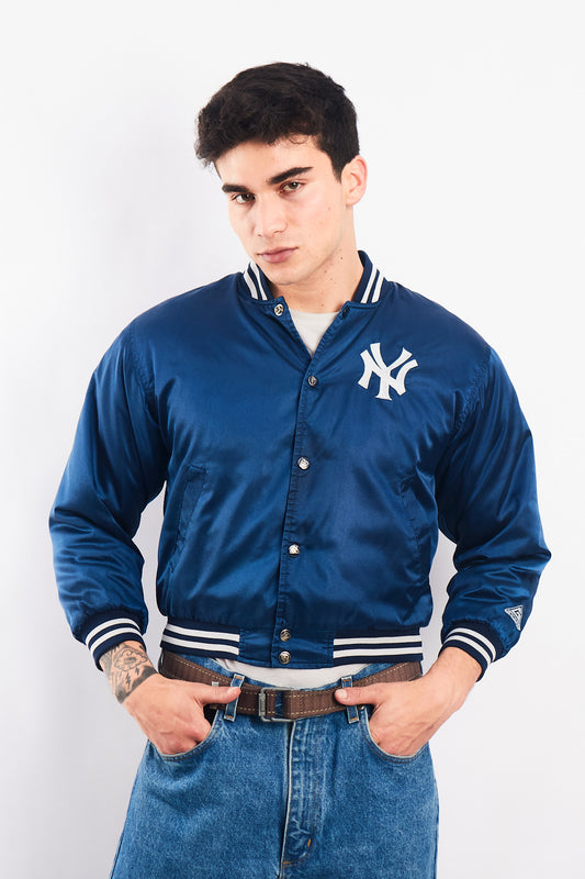 2000 Vintage Yankees Satin Bomber Jacket (S)