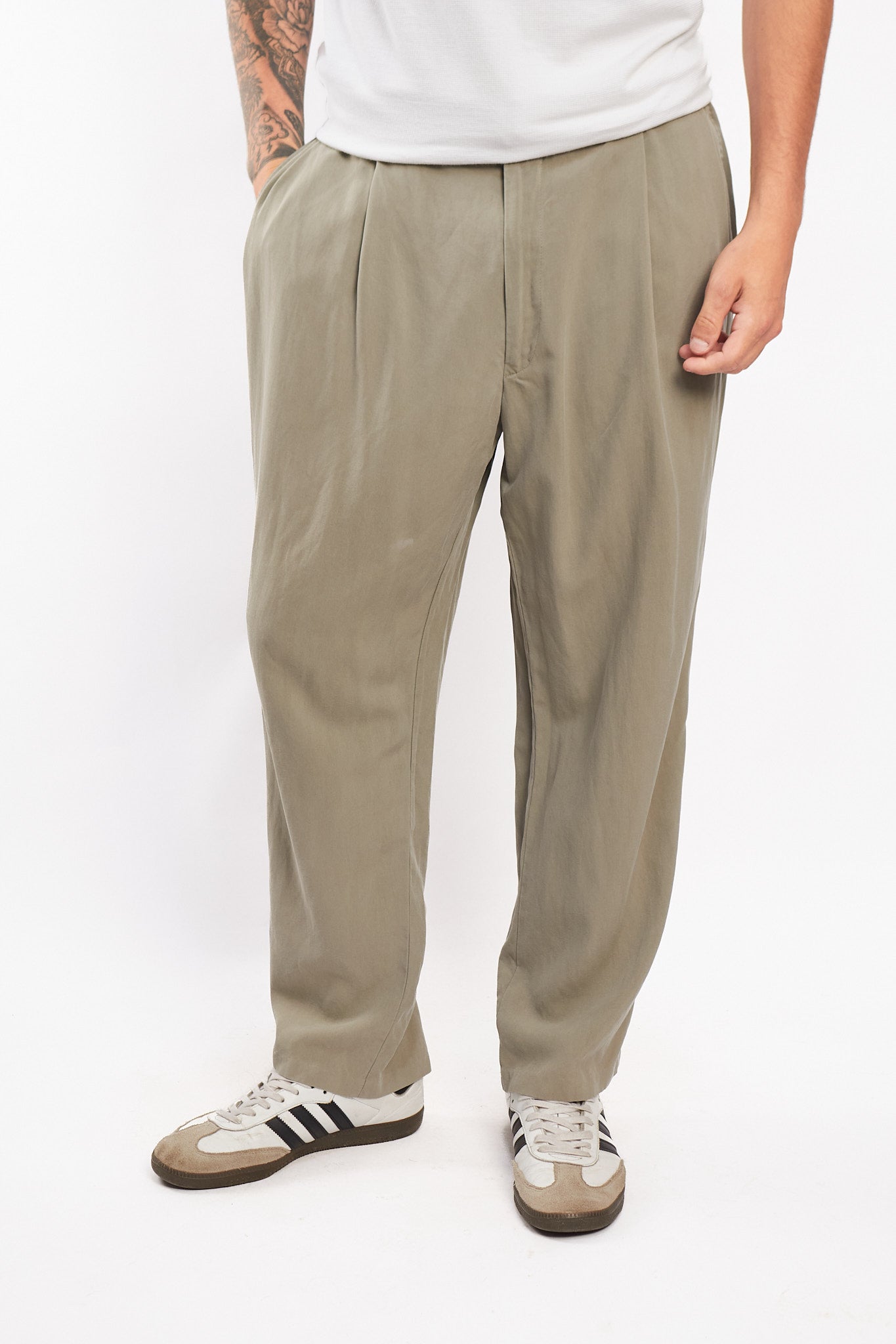 2000 Nautica Gray Silk Pant (34/36)