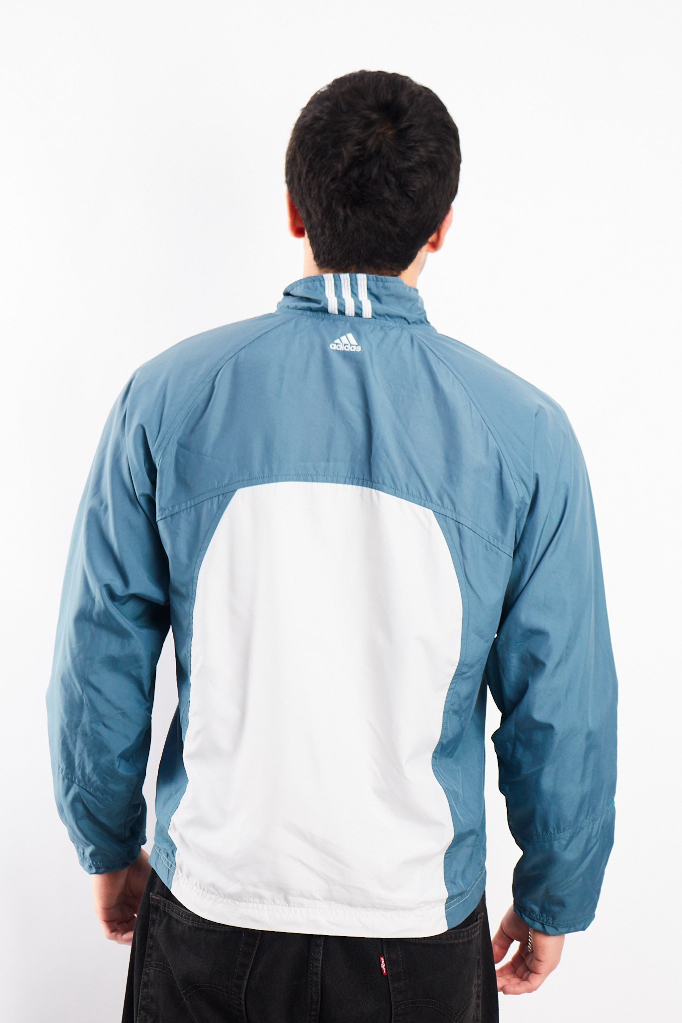 2000 Adidas Steel Blue Track Jacket (S/M)