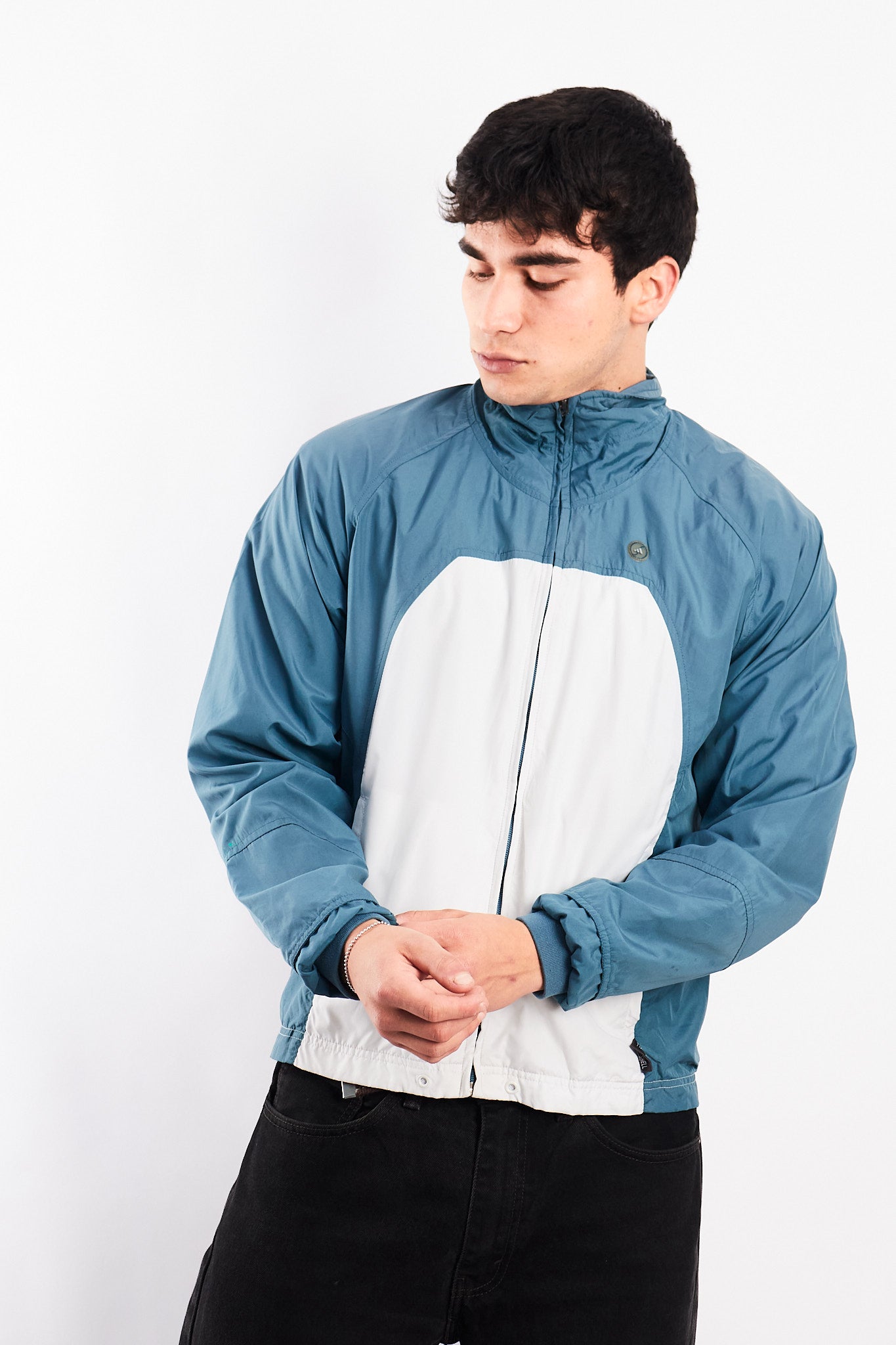 2000 Adidas Steel Blue Track Jacket (S/M)