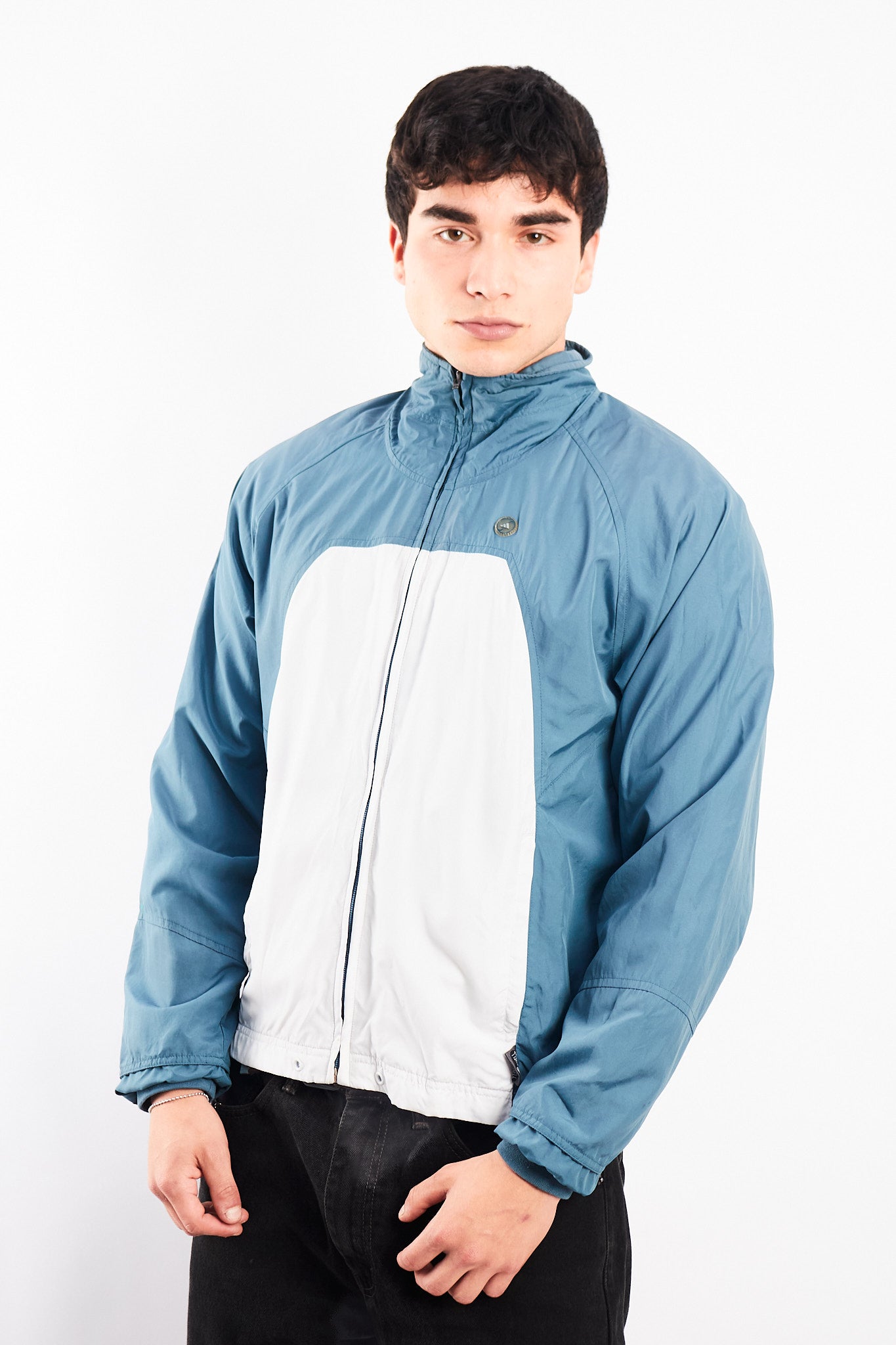 2000 Adidas Steel Blue Track Jacket (S/M)