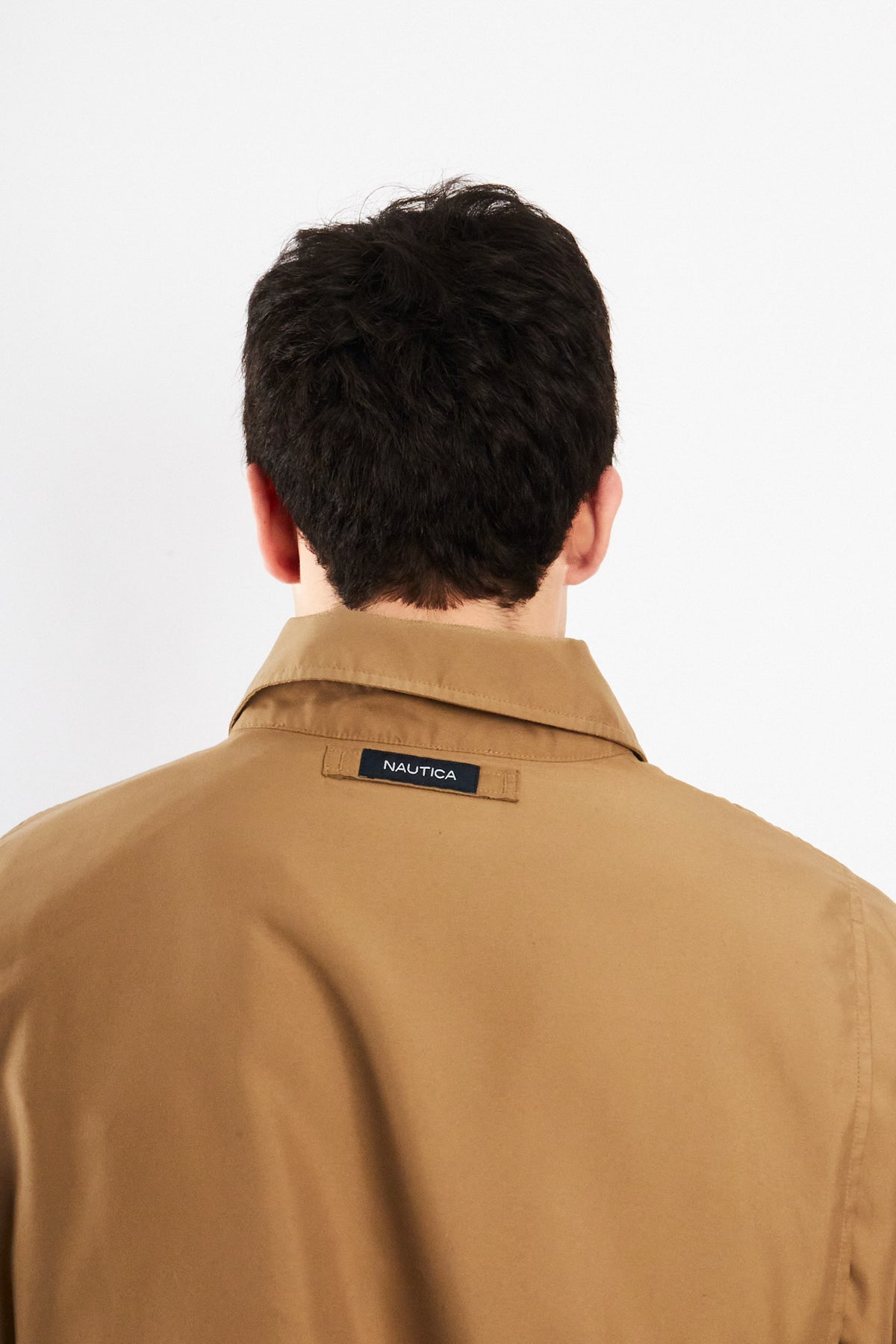 2000 Vintage Nautica Impermeable Camel Bi -swing Harrington(L)