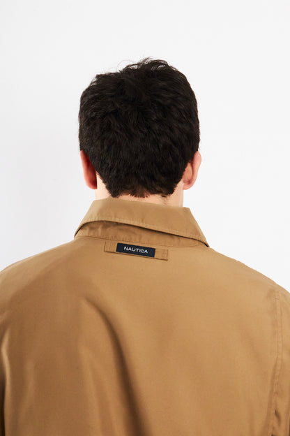 2000 Vintage Nautica Impermeable Camel Bi -swing Harrington(L)