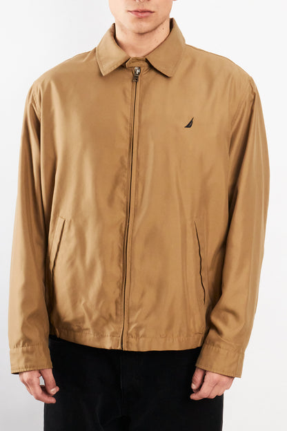 2000 Vintage Nautica Impermeable Camel Bi -swing Harrington(L)