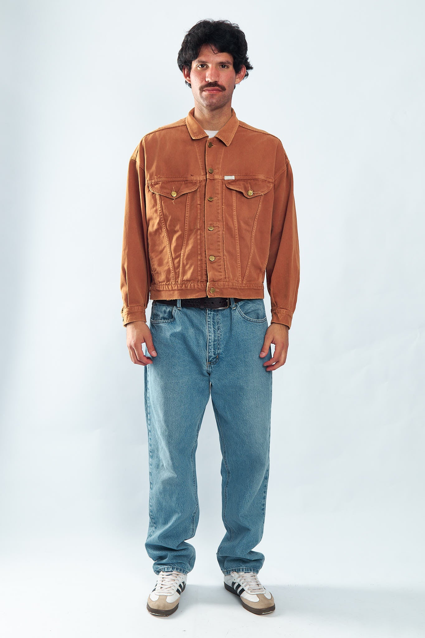 1990 Guess by George Marciano Chocolate Denim Jacket (M/L)