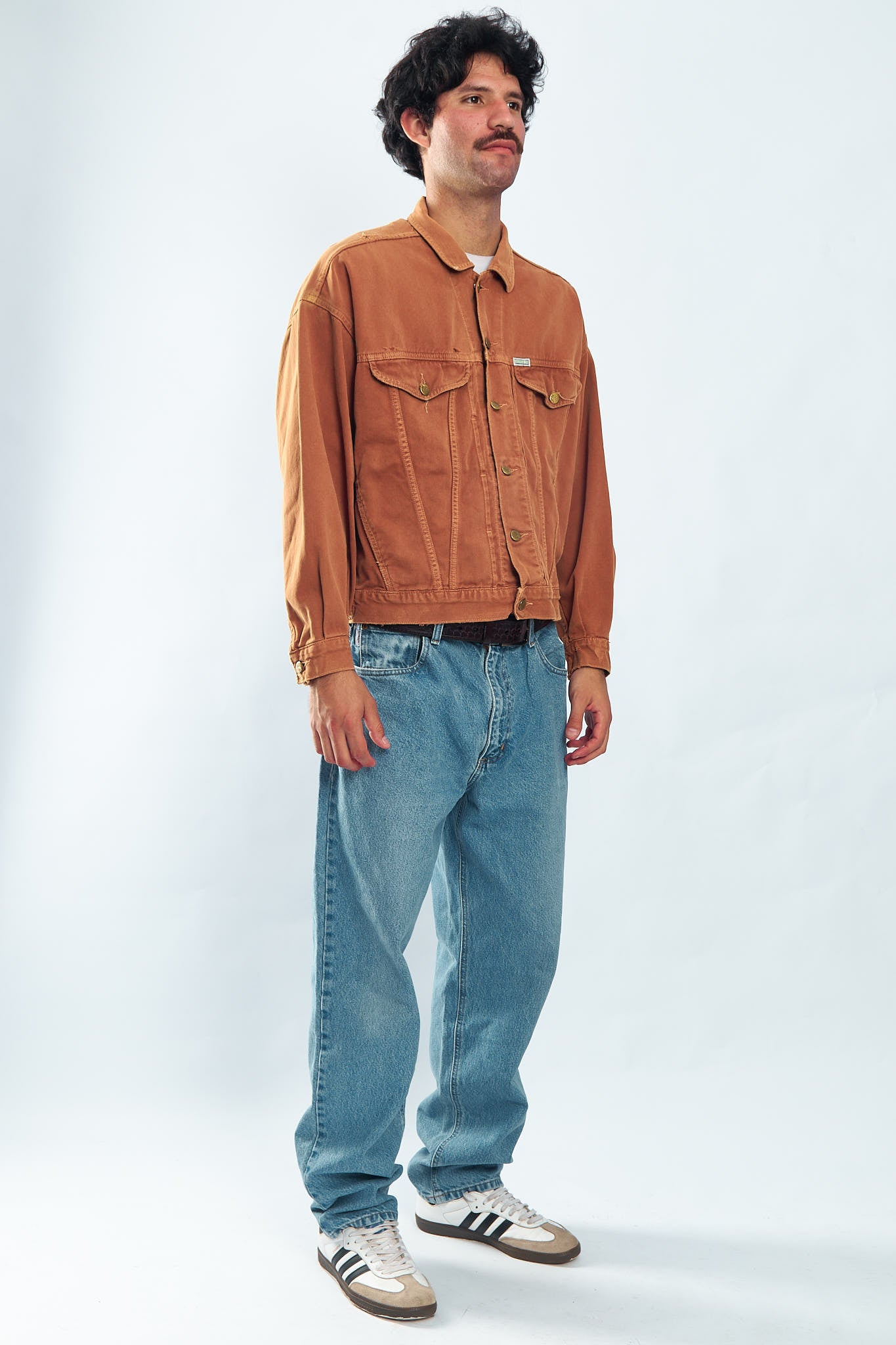 1990 Guess by George Marciano Chocolate Denim Jacket (M/L)