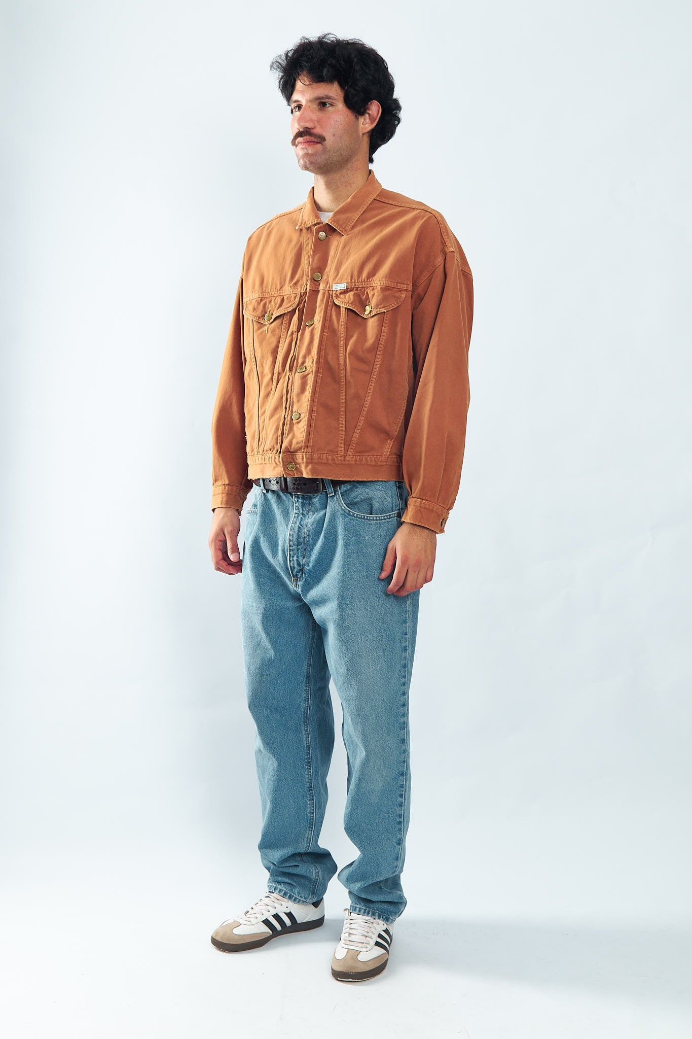1990 Guess by George Marciano Chocolate Denim Jacket (M/L)