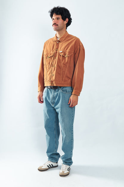 1990 Guess by George Marciano Chocolate Denim Jacket (M/L)