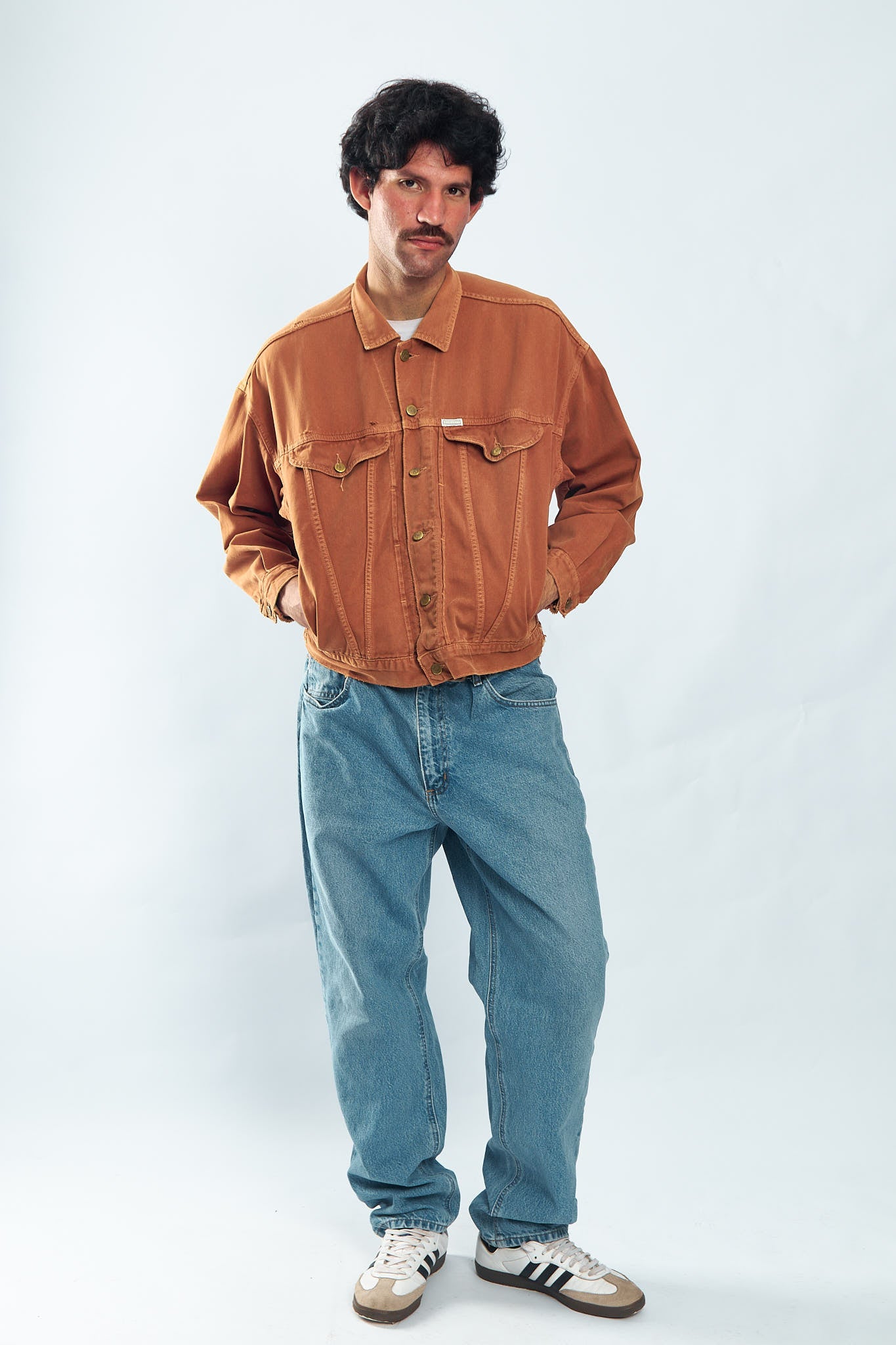 1990 Guess by George Marciano Chocolate Denim Jacket (M/L)