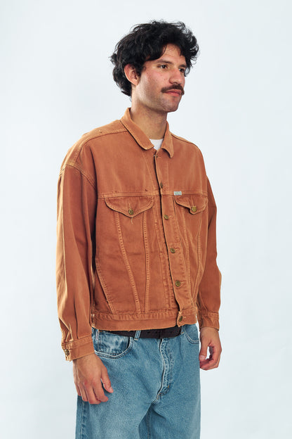 1990 Guess by George Marciano Chocolate Denim Jacket (M/L)