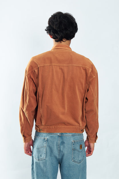 1990 Guess by George Marciano Chocolate Denim Jacket (M/L)
