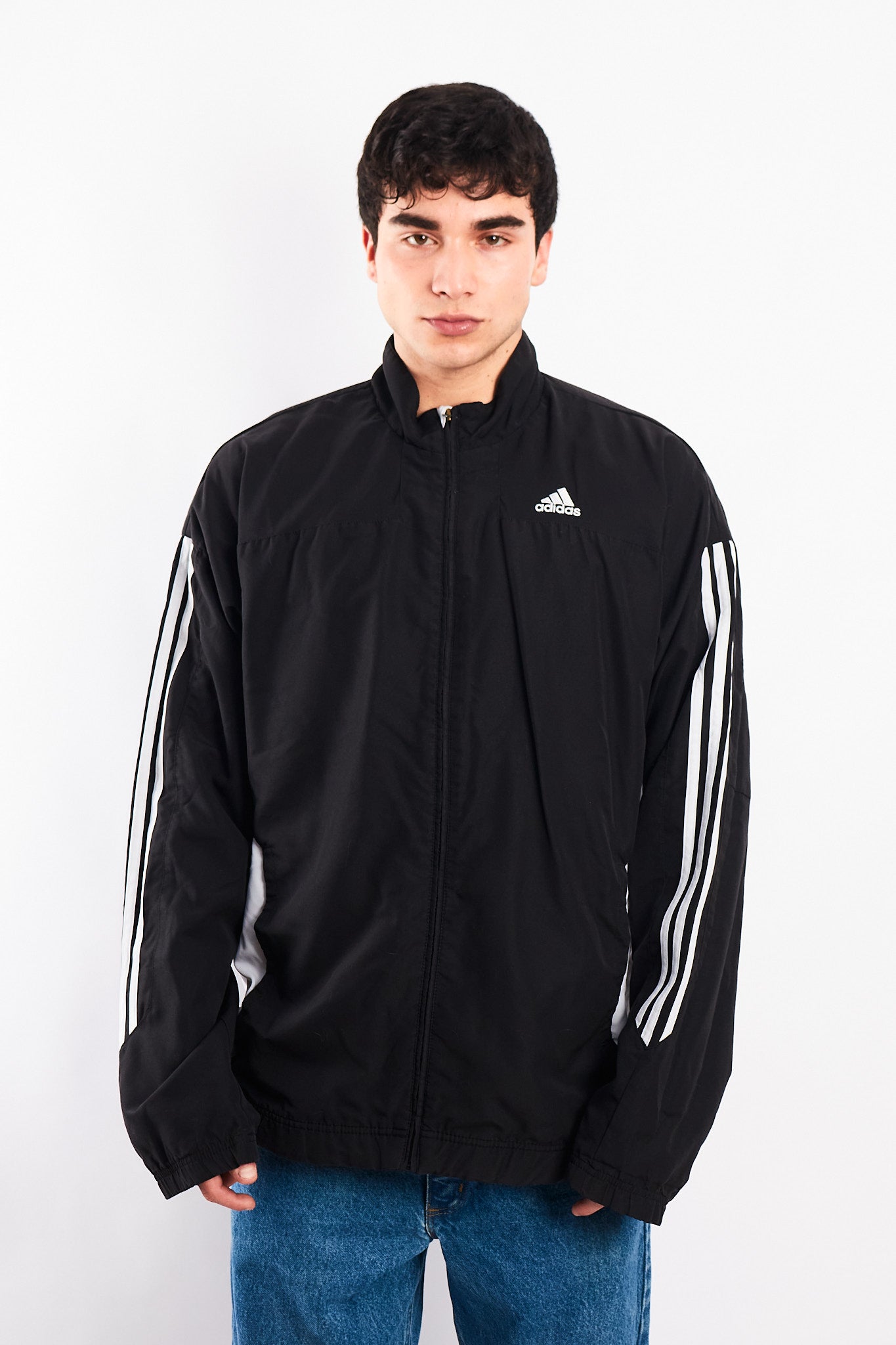 2009 Adidas Black and White Track Jacket (M/L)