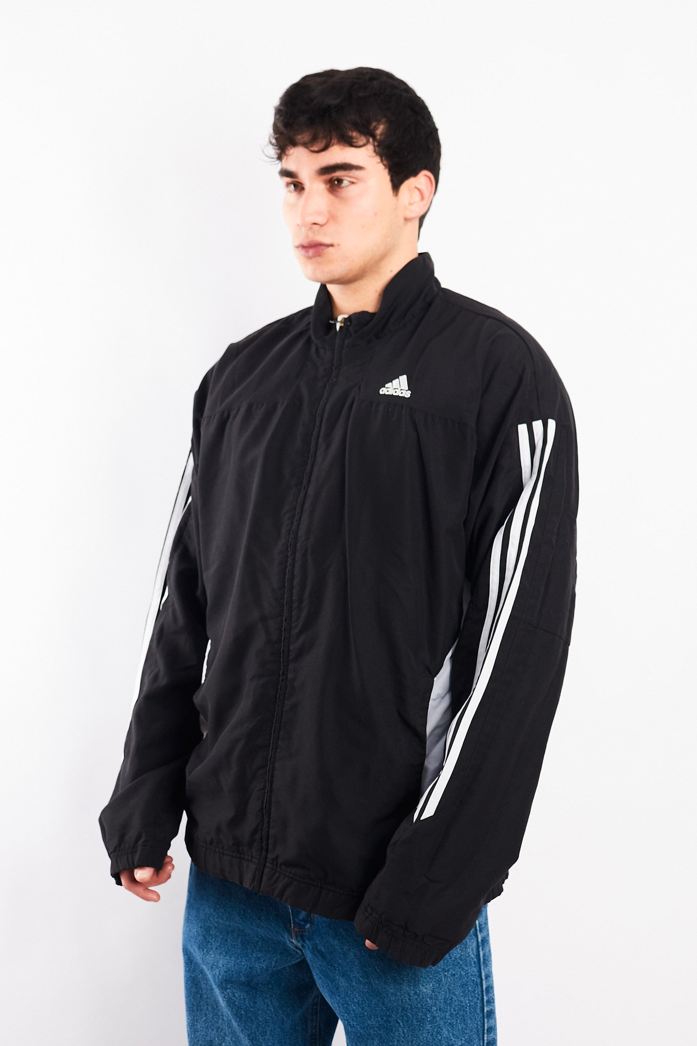 2009 Adidas Black and White Track Jacket (M/L)
