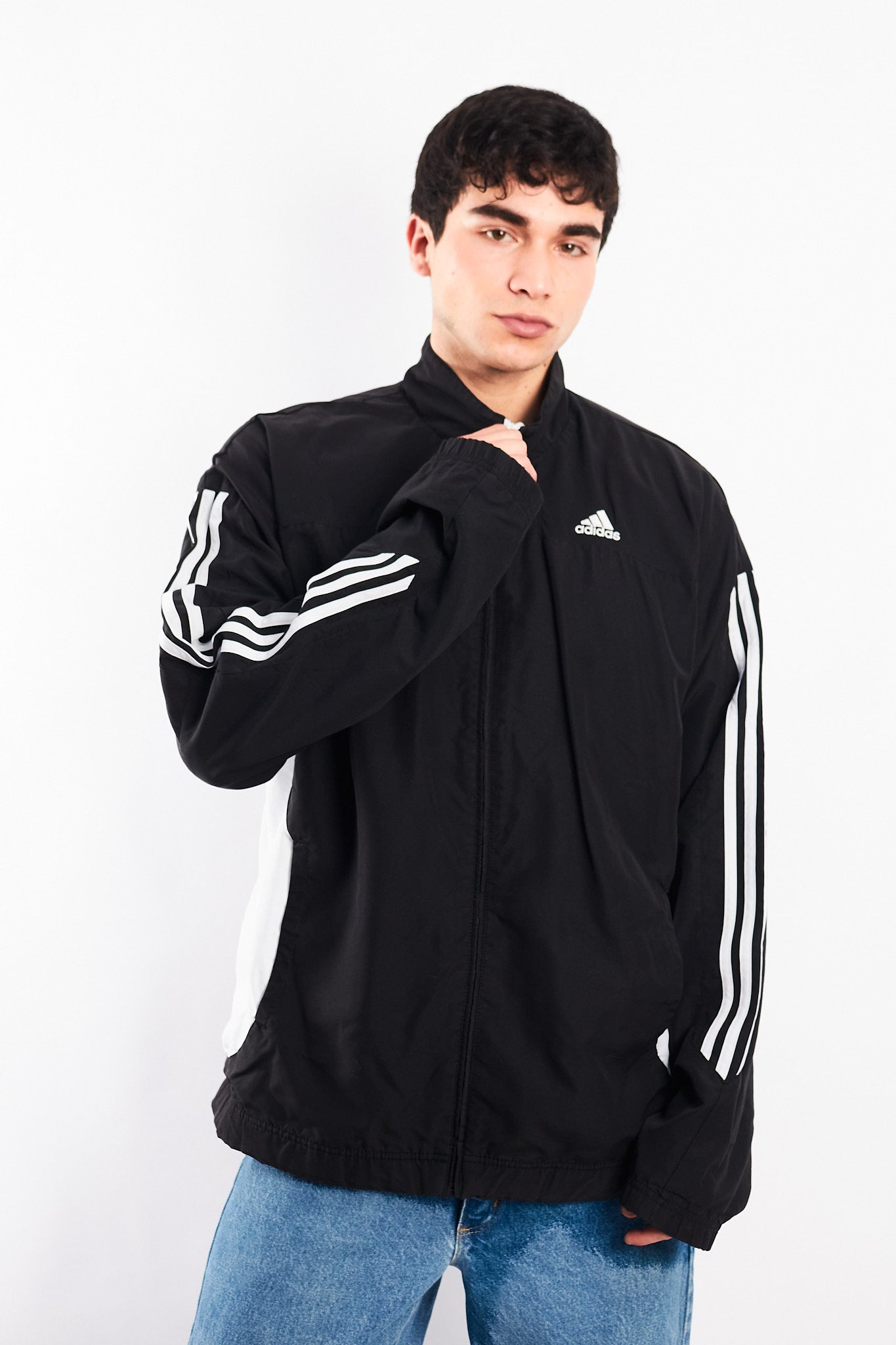2009 Adidas Black and White Track Jacket (M/L)