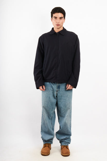 2000 Vintage Nautica Impermeable Bi-Swing Navy Harrington (L/XL)