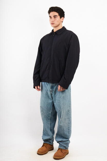 2000 Vintage Nautica Impermeable Bi-Swing Navy Harrington (L/XL)