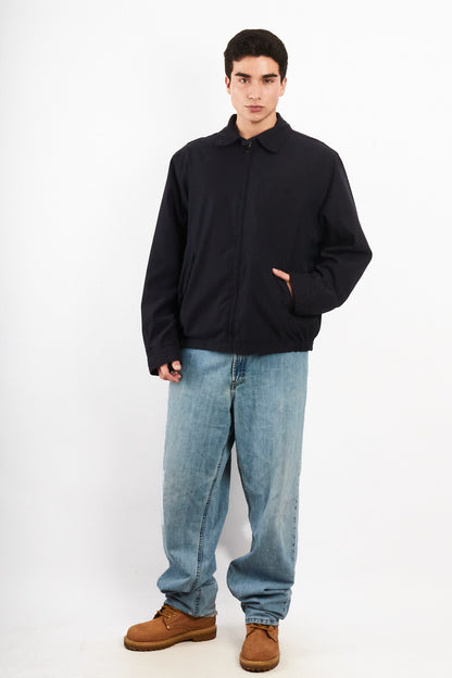 2000 Vintage Nautica Impermeable Bi-Swing Navy Harrington (L/XL)