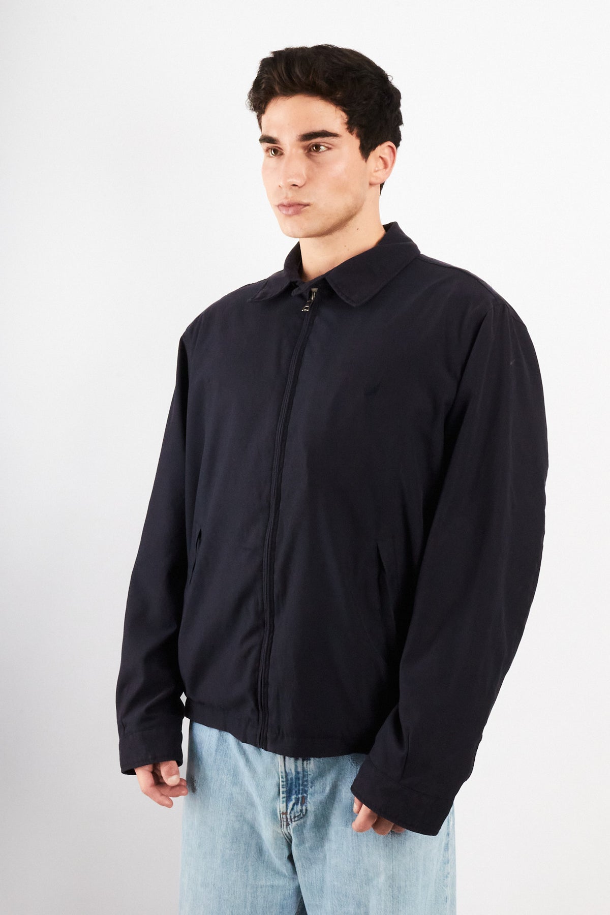 2000 Vintage Nautica Impermeable Bi-Swing Navy Harrington (L/XL)