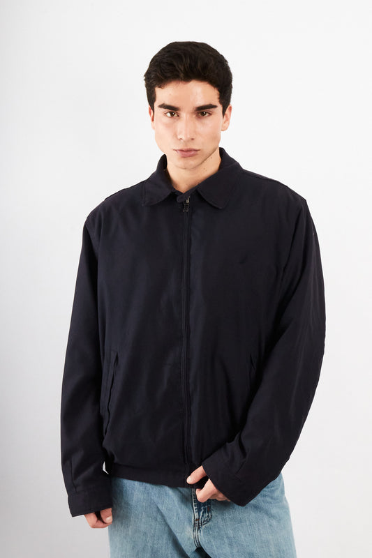 2000 Vintage Nautica Impermeable Bi-Swing Navy Harrington (L/XL)