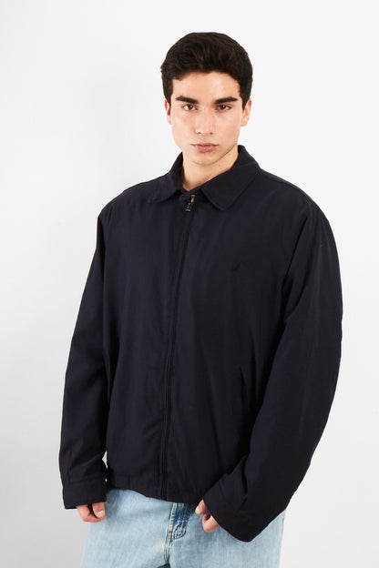 2000 Vintage Nautica Impermeable Bi-Swing Navy Harrington (L/XL)