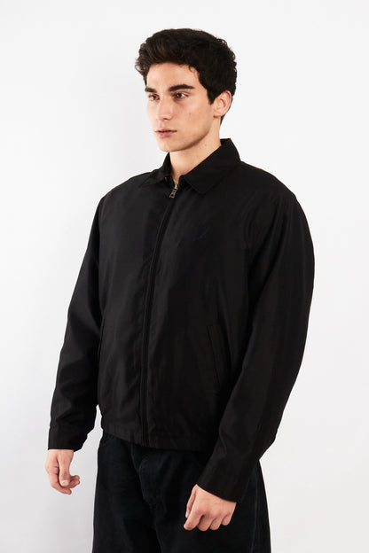 2000 Vintage Nautica Impermeable Bi-Swing Black Harrington (M)