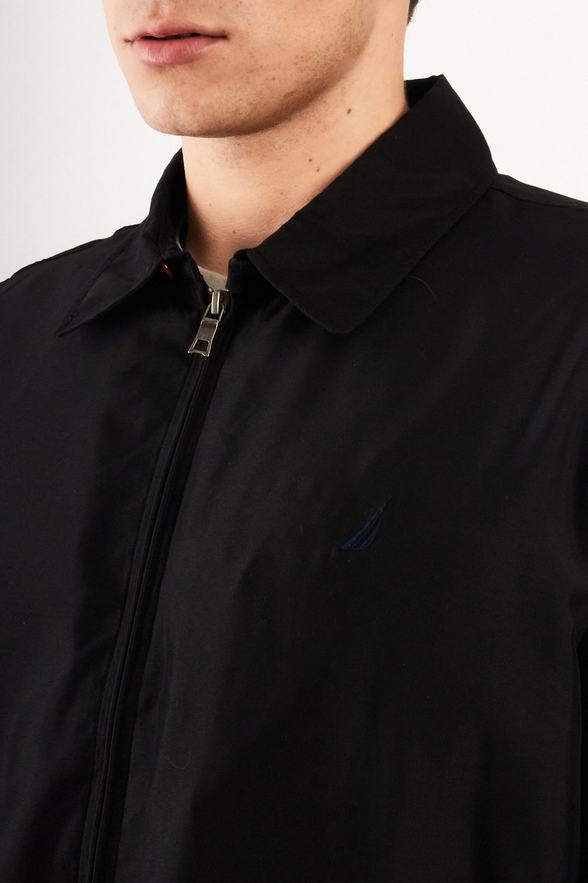 2000 Vintage Nautica Impermeable Bi-Swing Black Harrington (M)