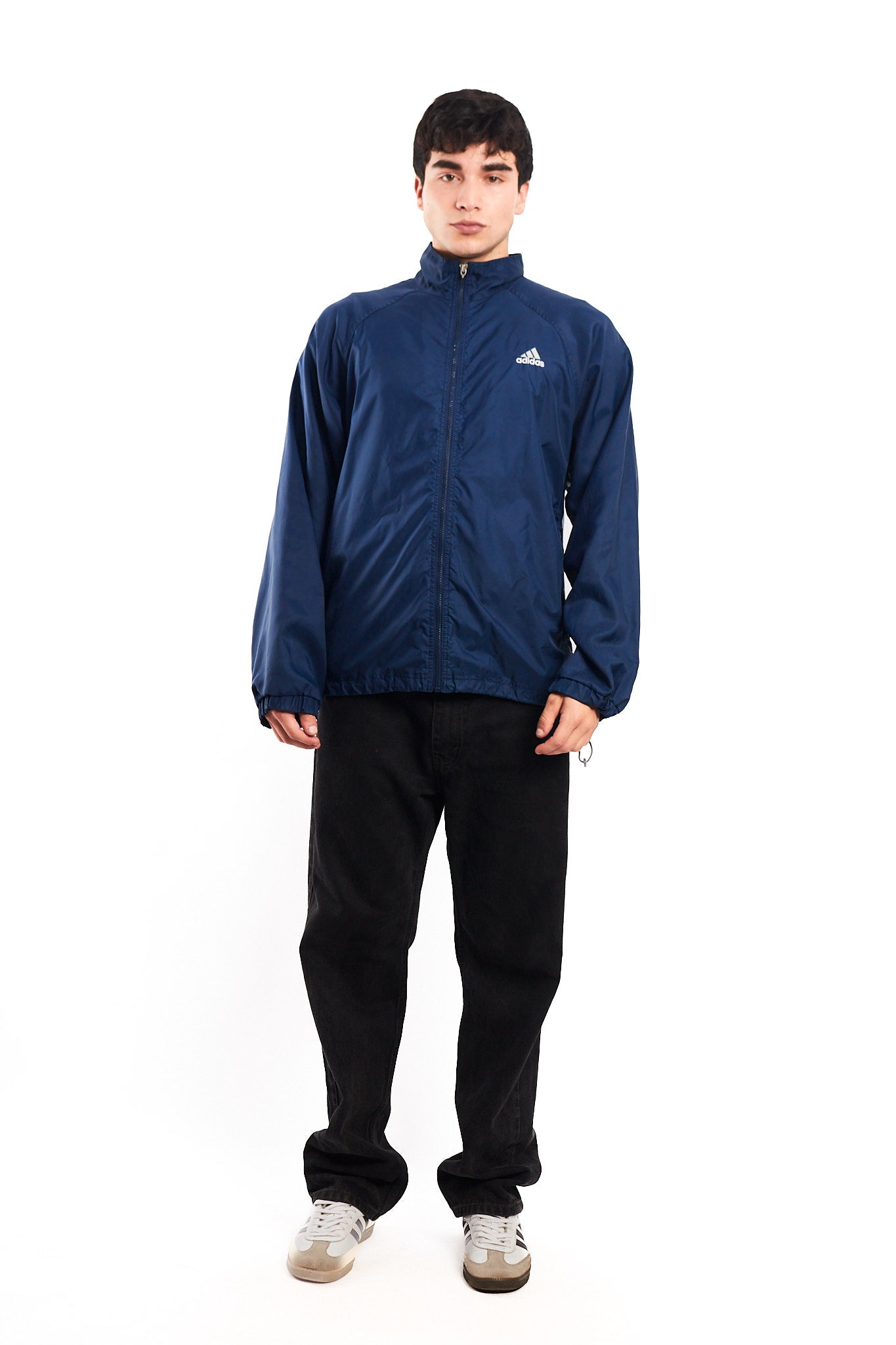 2000 Adidas Navy Track Jacket (M)