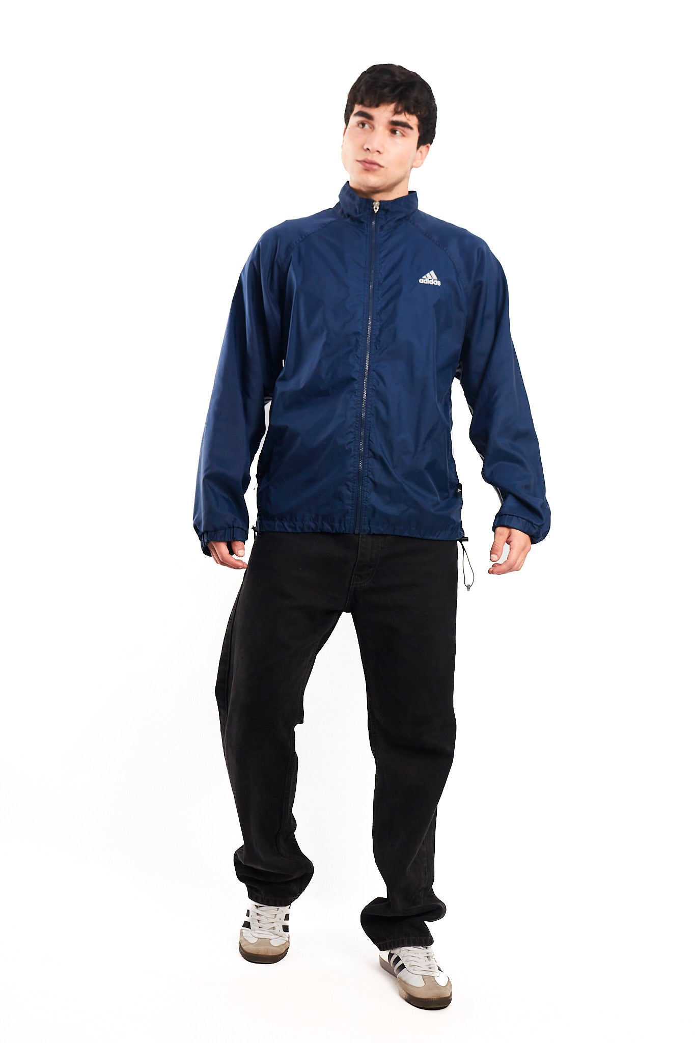 2000 Adidas Navy Track Jacket (M)