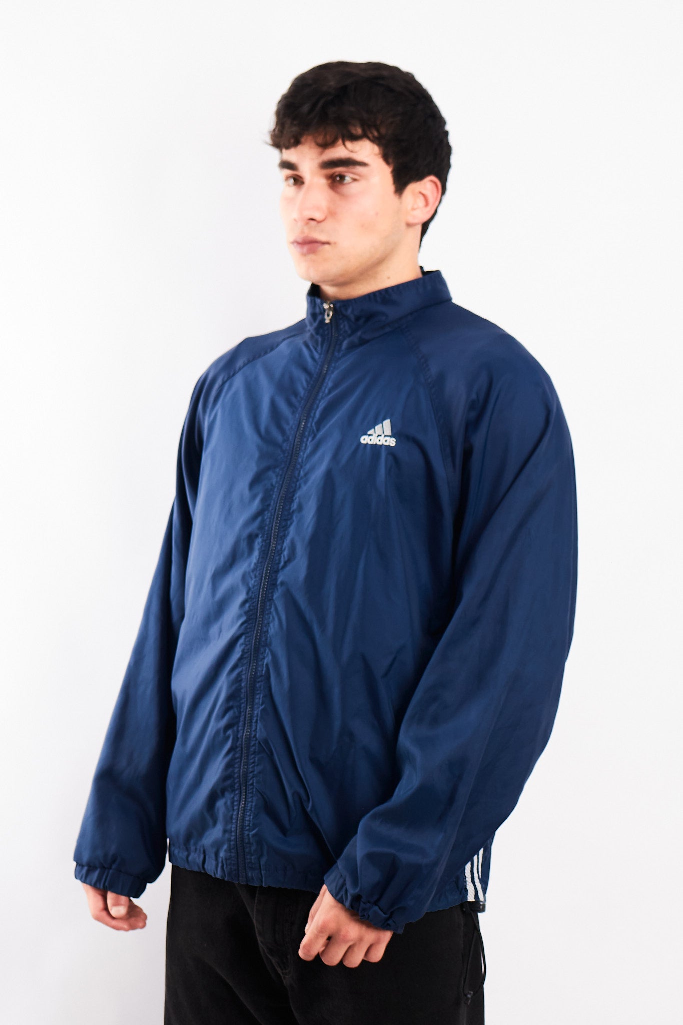 2000 Adidas Navy Track Jacket (M)