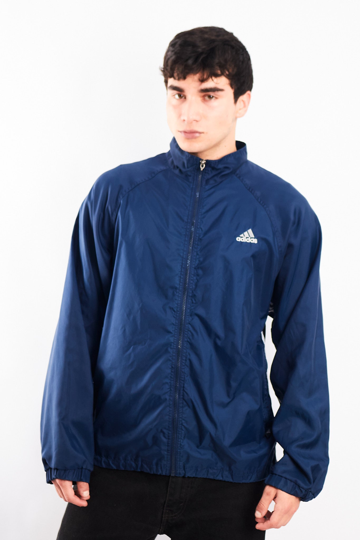 2000 Adidas Navy Track Jacket (M)