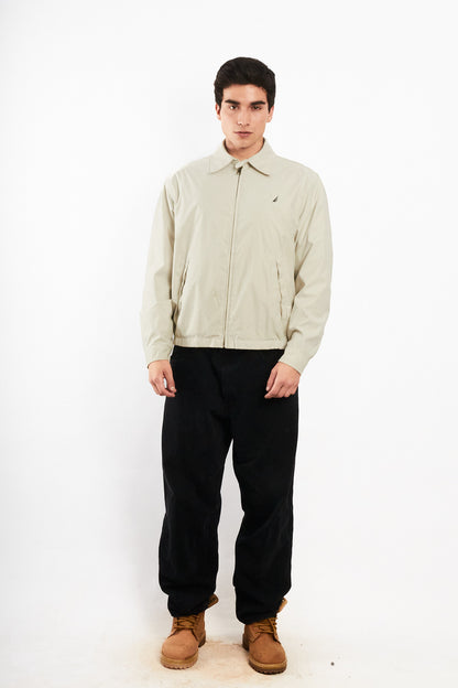 2000 Vintage Nautica Impermeable Bi-Swing Bone Harrington (M)