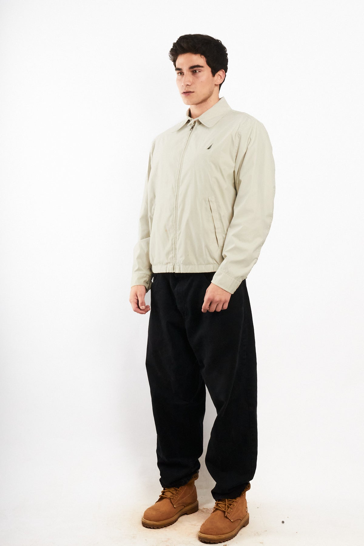 2000 Vintage Nautica Impermeable Bi-Swing Bone Harrington (M)