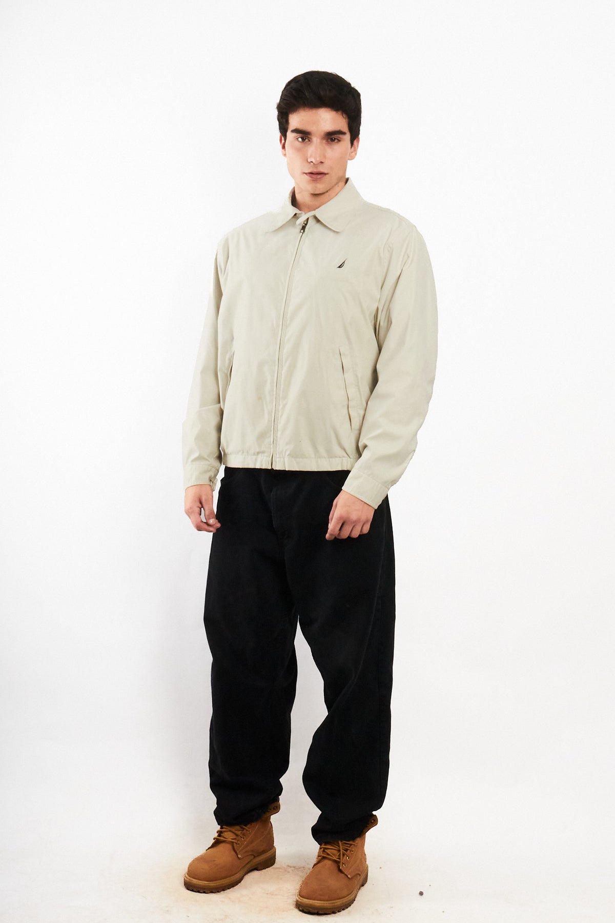 2000 Vintage Nautica Impermeable Bi-Swing Bone Harrington (M)